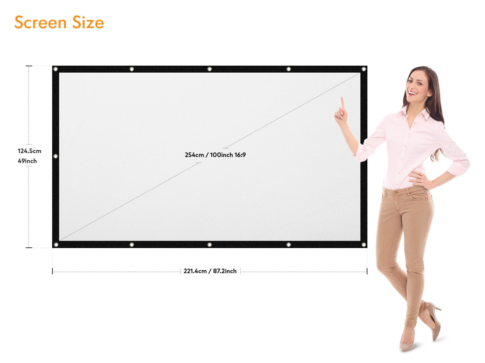 Apeman PS100 Portable Projector Screen